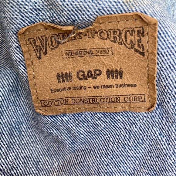 Gap Vintage Medium Wash Workforce Jean Jacket - Picture 8 of 8